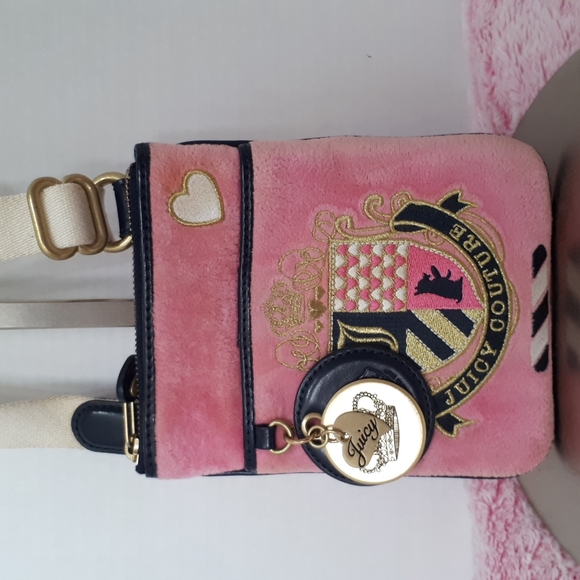 Juicy Couture Handbags - Juicy Couture Velour Mini Xbody Bag